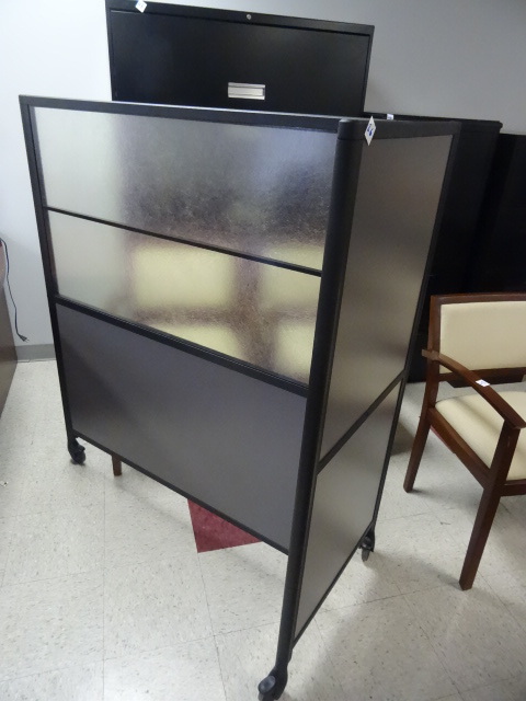 Desk Divider on Wheels 48 X 24 X 54