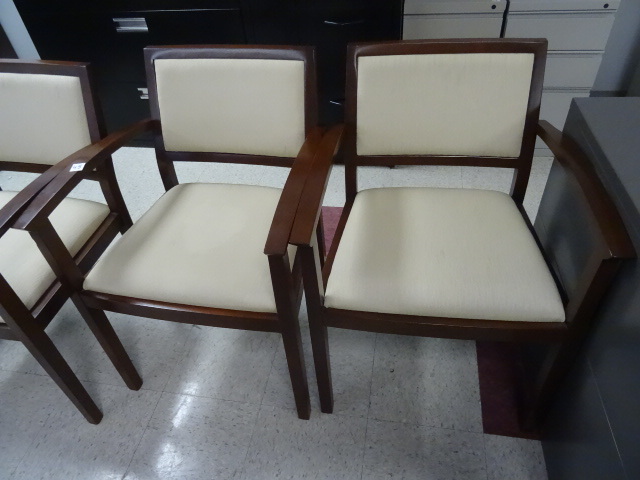 2 Matching Wood Framed Side Chairs