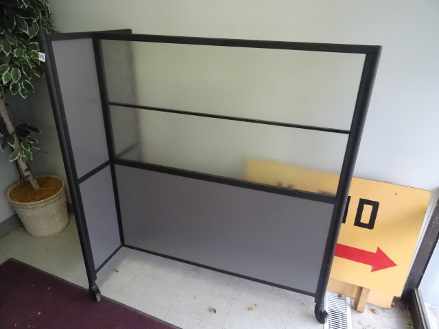 Desk Divider on Wheels 48 X 24 X 54