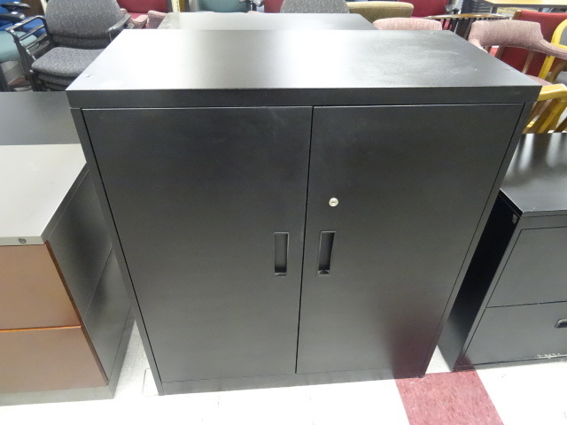 Metal 2 Door Cabinet 2 Shelves