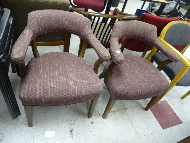2 Wood Framed Side Chairs