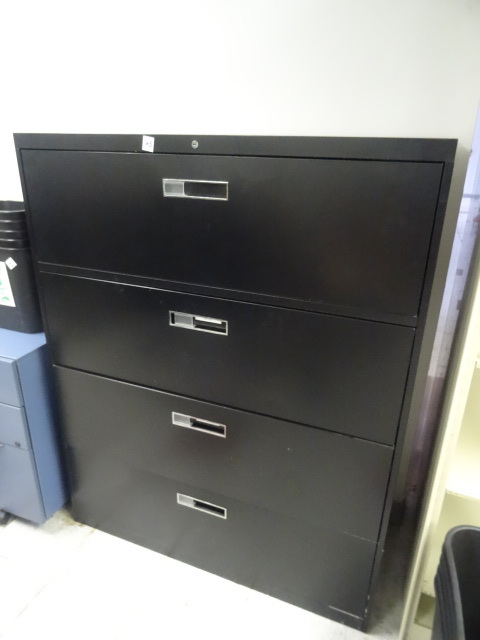 42 Metal 4 Drawer Lateral File