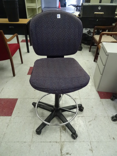 Adjustable Height Stool on Wheels