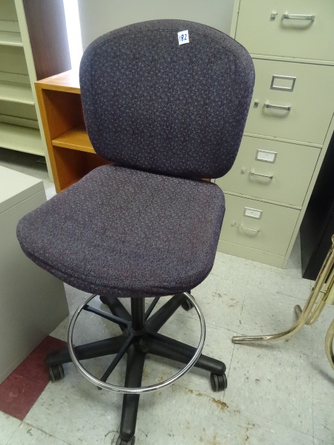 Adjustable Height Stool on Wheels