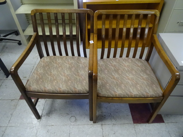 2 Matching Wood Framed Side Chairs