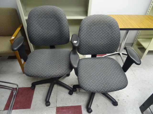 2 Matching Office Chairs on Wheels