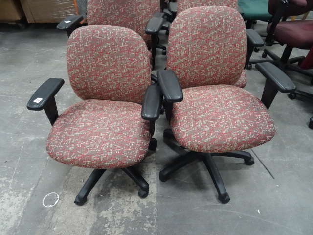 2 Matching Office Chairs on Wheels