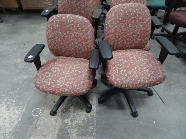 2 Matching Office Chairs on Wheels