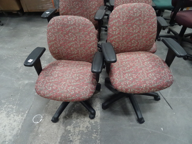 2 Matching Office Chairs on Wheels