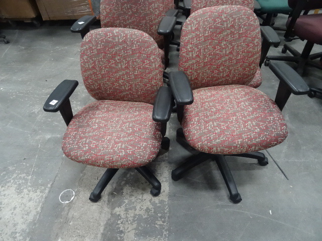 2 Matching Office Chairs on Wheels