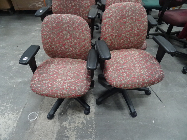 2 Matching Office Chairs on Wheels