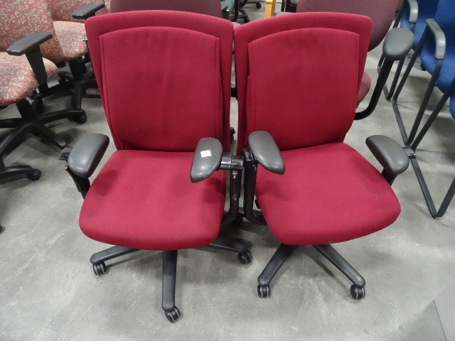 2 Matching Office Chairs on Wheels