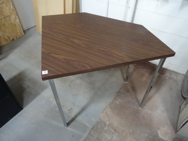 Triangle Metal Framed Table