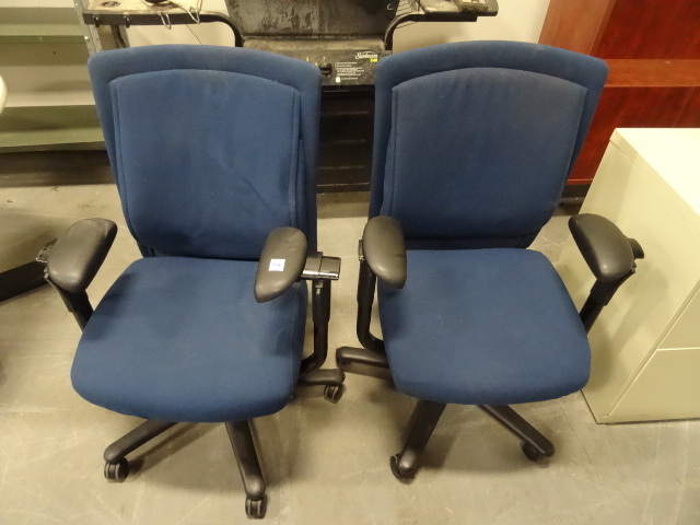 2 Matching Office Chairs on Wheels