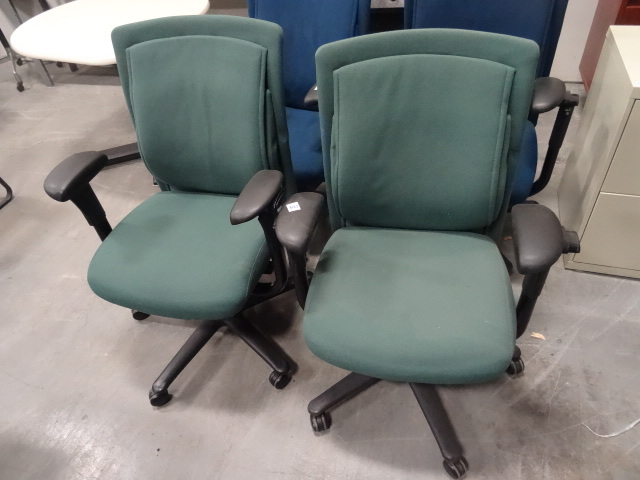 2 Matching Office Chairs on Wheels