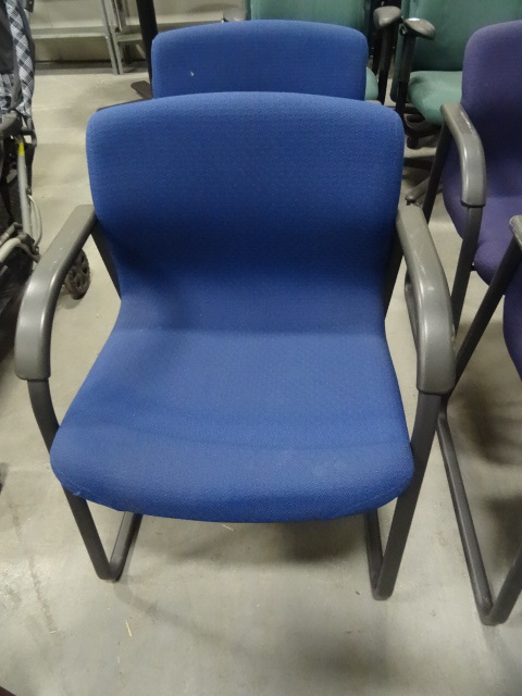 2 Matching Metal Framed Side Chairs