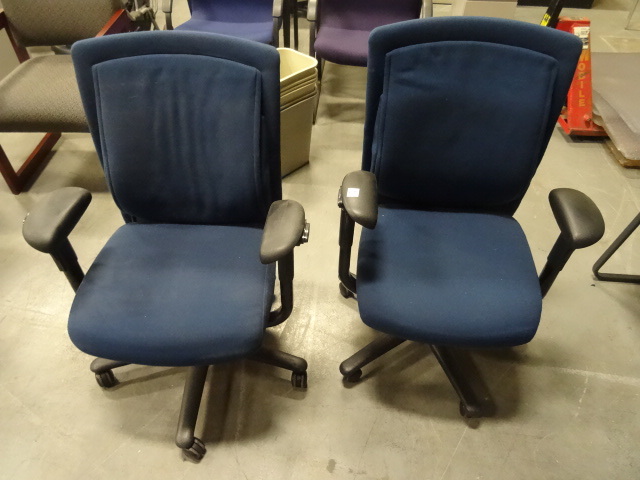 2 Matching Office Chairs on Wheels