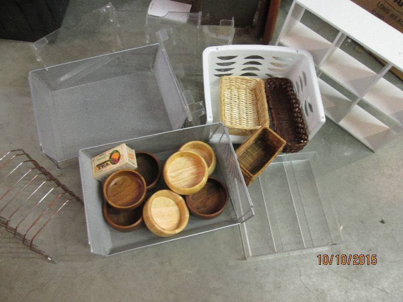 Lot of assorted baskets and display...