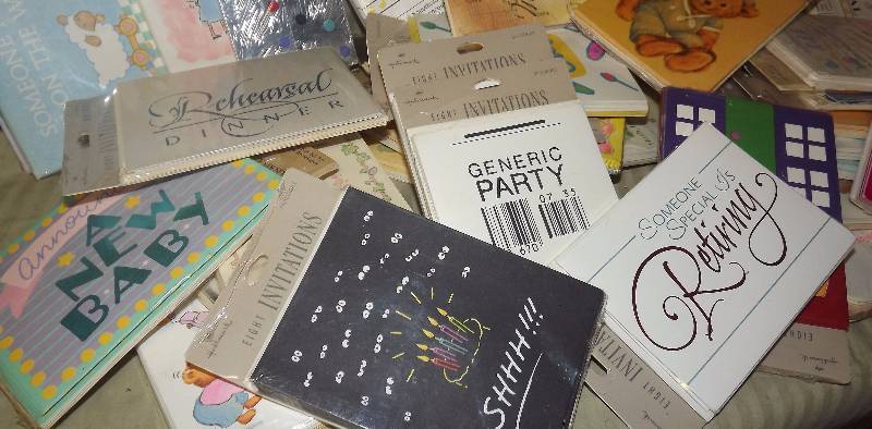 Huge Lot of Part, Baby, Retirement and more invites
