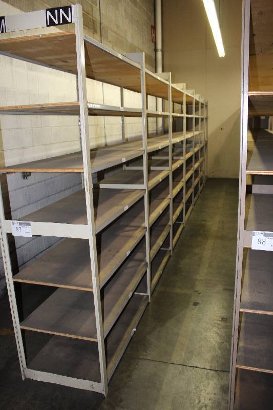 Metal Shelving Unit 23� x 336� x 88�.