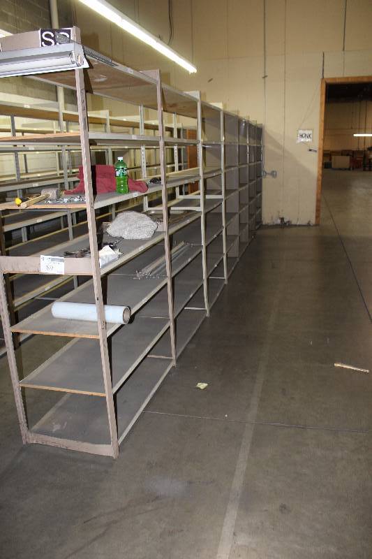 Metal Shelving Unit 23� x 336� x 88�.
