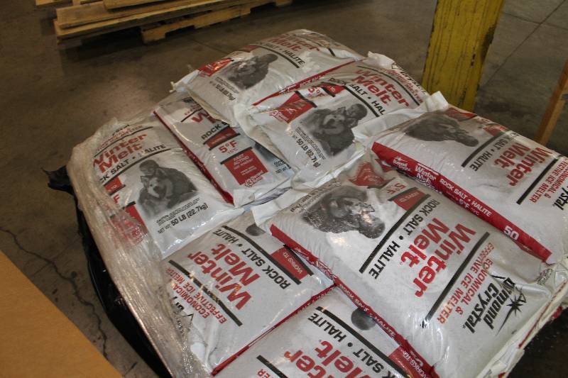 Lot of (3) Bags of Diamond Crystal Winter Melt Halite Rock Salt.
