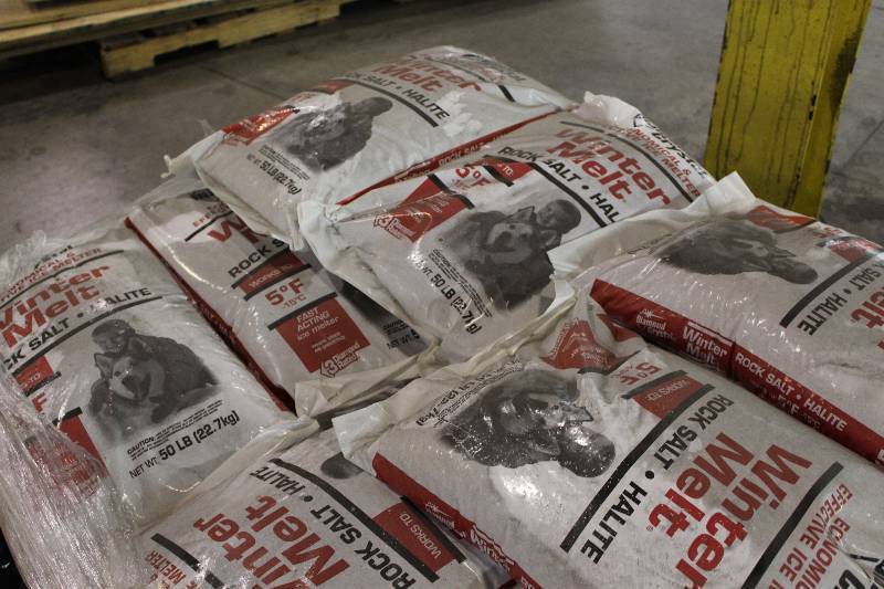 Lot of (3) Bags of Diamond Crystal Winter Melt Halite Rock Salt.