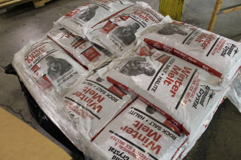 Lot of (3) Bags of Diamond Crystal Winter Melt Halite Rock Salt.