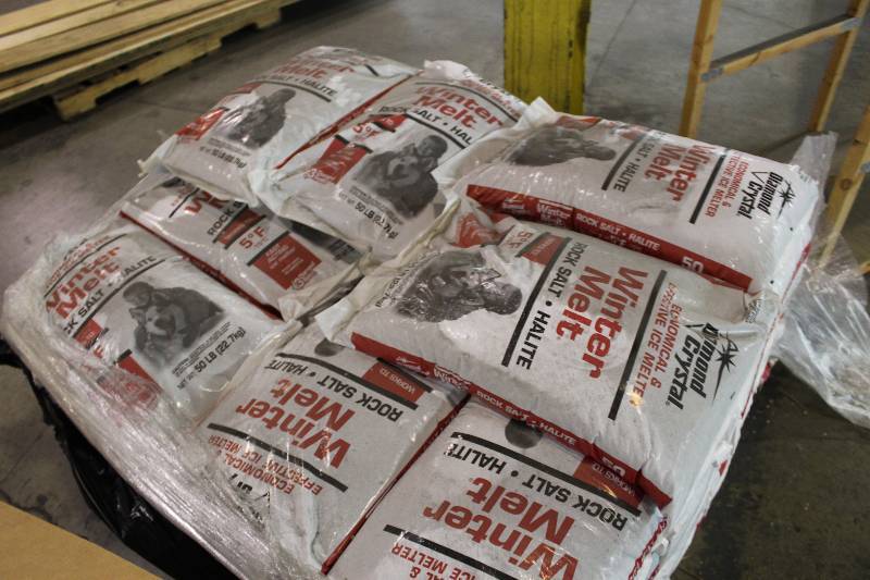Lot of (3) Bags of Diamond Crystal Winter Melt Halite Rock Salt.