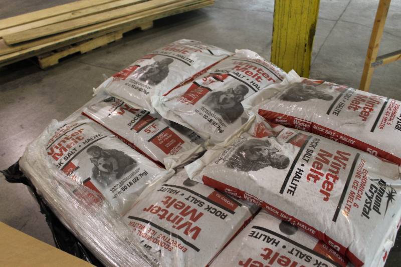 Lot of (3) Bags of Diamond Crystal Winter Melt Halite Rock Salt.