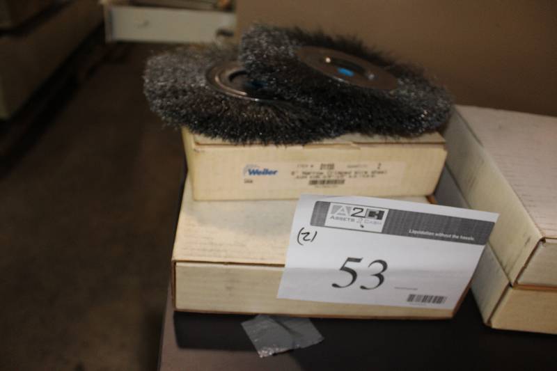 Box Lot of (2) Weiler 8� Narrow Crimped Wire Wheels.