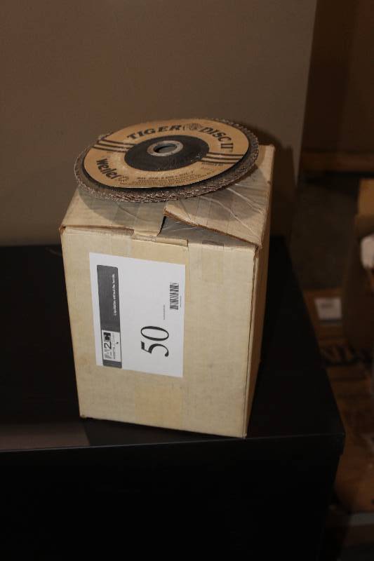 Box Lot of Weiler Tiger Disc II Grinding Wheels.