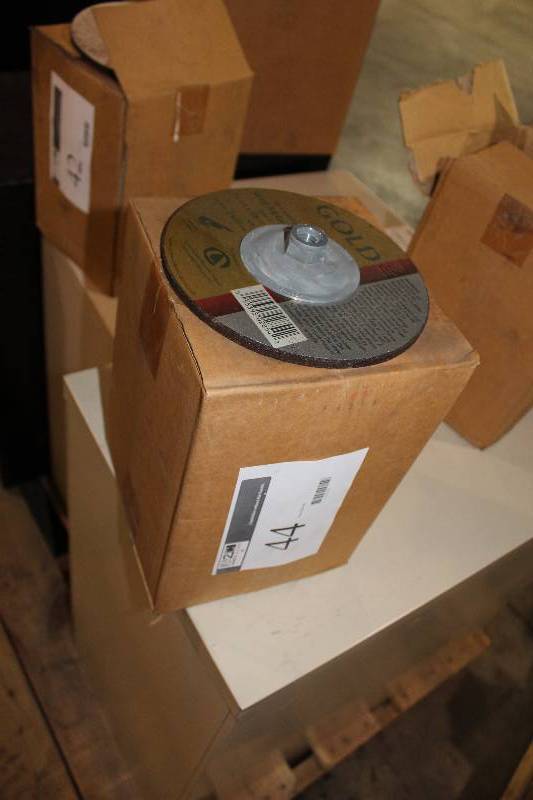 Box Lot of Carborundum Gold Grinding Wheels For Grinding SteelMetal Type 27 7� x 1.4� x 58�-11 app. 10 ct.