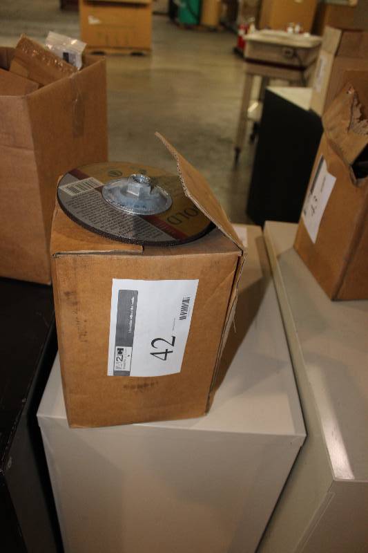 Box Lot of Carborundum Gold Grinding Wheels For Grinding SteelMetal Type 27 7� x 1.4� x 58�-11 app. 10 ct.