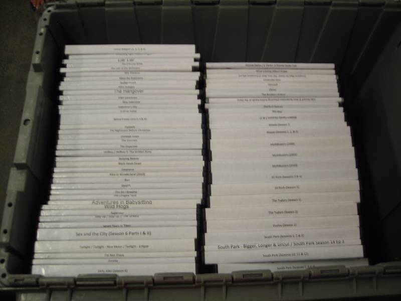 lot 53 image: Box  Lot - Over 100 DVD Burned Copies