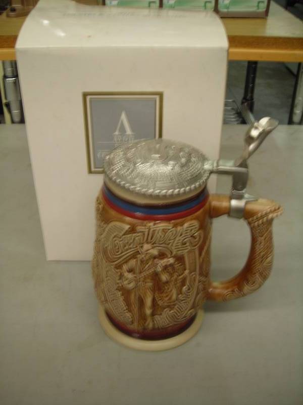 lot 57 image: AVON Collector Stein With Country Western Theme