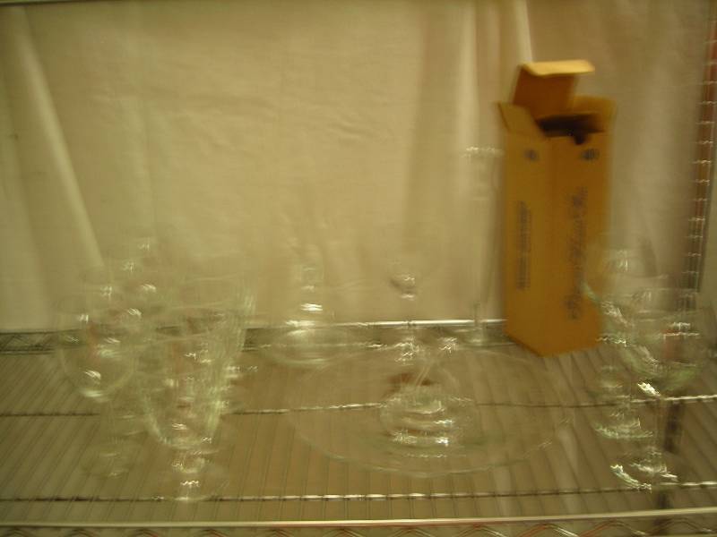 lot 84 image: Lot Of Crystal, Princess House Vase, Covered Butter, Serving Tray, Asst Goblets