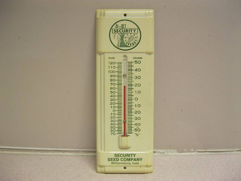 lot 88 image: Metal Security Seeds Company&nbspThermometer...