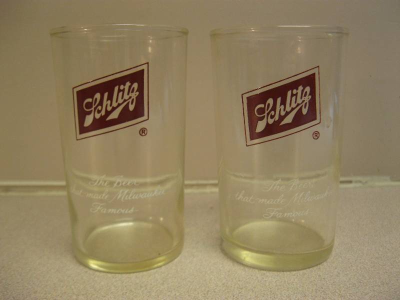lot 93 image: Pair Of Vintage Schlitz&nbspGlasses....
