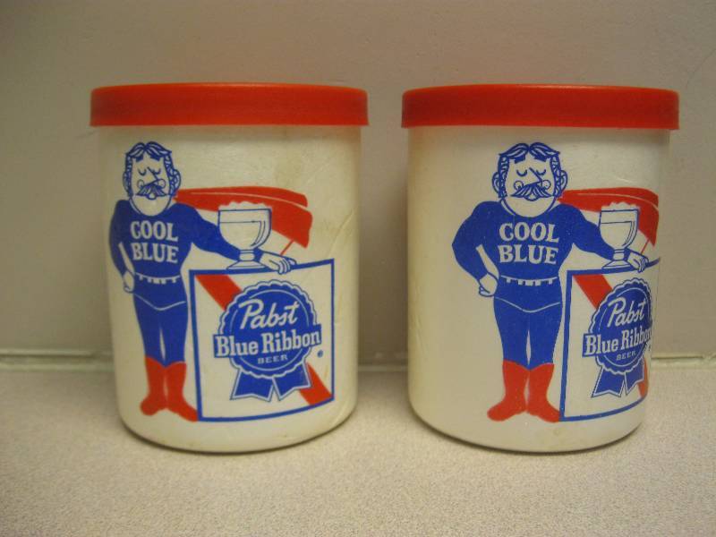 lot 100 image: Pair Of Vintage Pabst&nbspBlue Ribbon Cool B...
