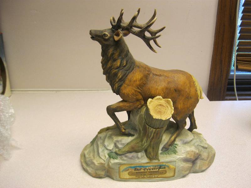 lot 125 image: Vintage Elk Whiskey Decanter. ...