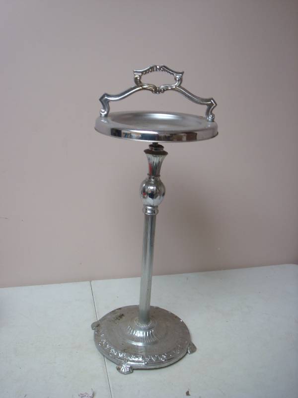 lot 157 image: Metal Ashtray Stand. Some Marks...