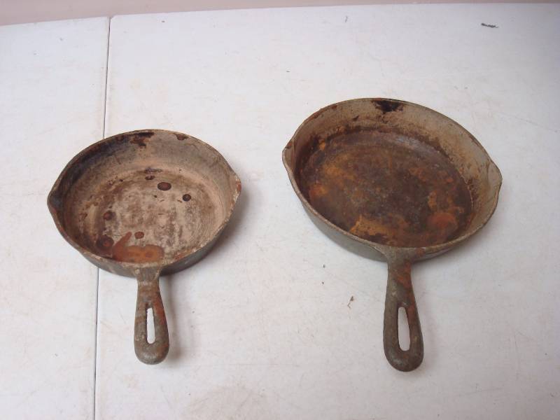 lot 162 image: Cast Iron Pans. Have Wear....