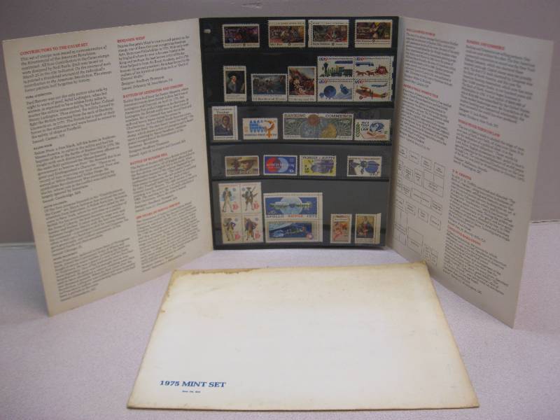 lot 184 image: 1975 US Mint Stamps. Some Wear....