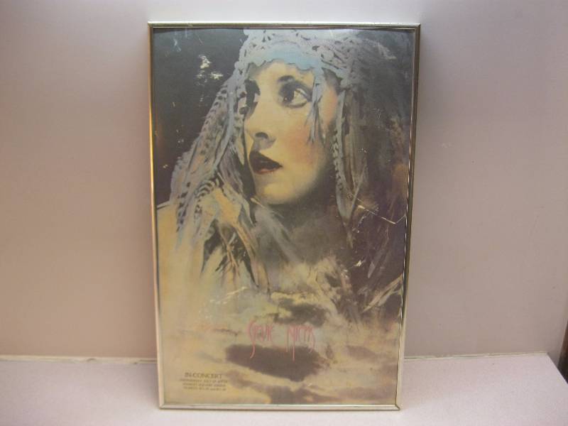 lot 203 image: Vintage Framed&nbspStevie Kicks Concert Boar...