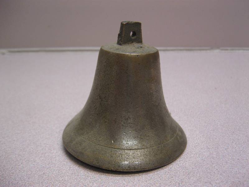 lot 251 image: VintageAntique Bell Nickel Plate Maybe...