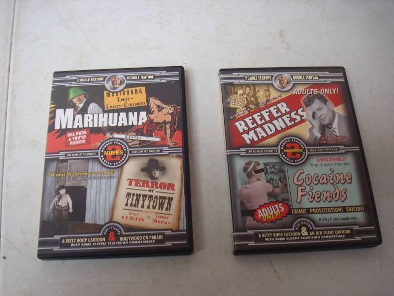 lot 262 image: Drug Propaganda DVDs Reefer Madness....