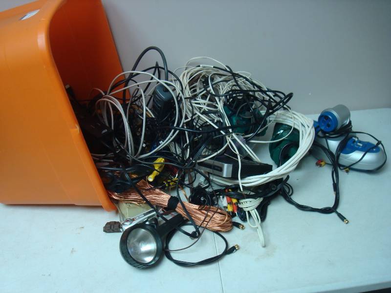 lot 267 image: Bin Of Misc. Wires....