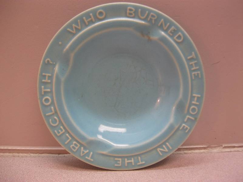 lot 283 image: Vintage Farmers Store Ashtray &nbspWho Burne...