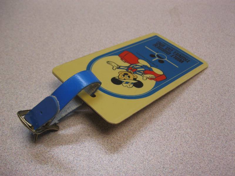 lot 289 image: Vintage Walt Disney Travel Tag....